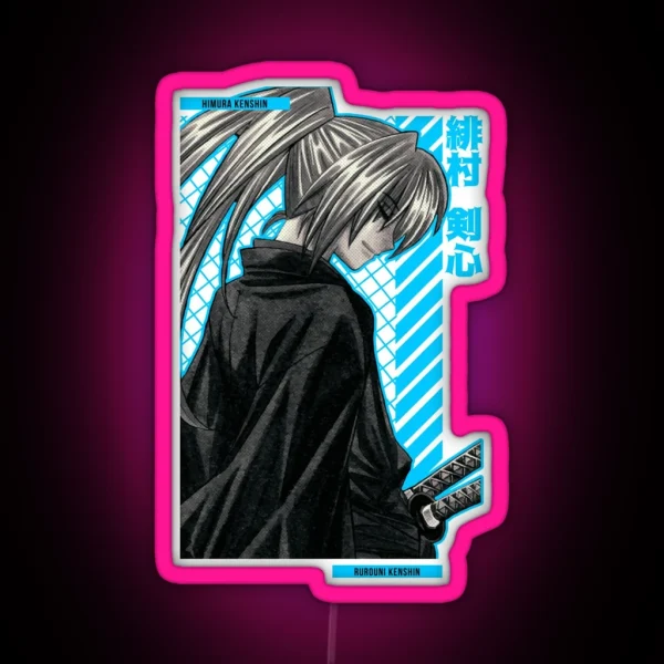 Himura Kenshin RUROUNI KENSHIN Anime Star Edition LT BL RGB Neon Sign