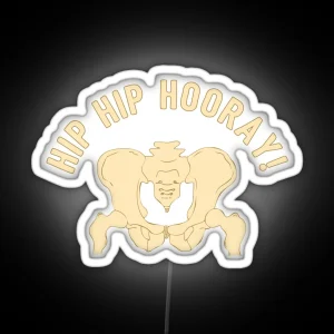 Hip Hip Hooray Funny Medical Student Quote Gift RGB Neon Sign