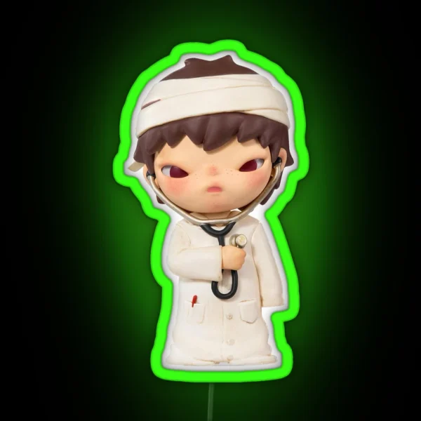 Hirono City Of Mercy HEALER RGB Neon Sign