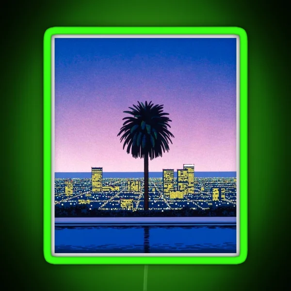 Hiroshi Nagai Vaporwave RGB Neon Sign
