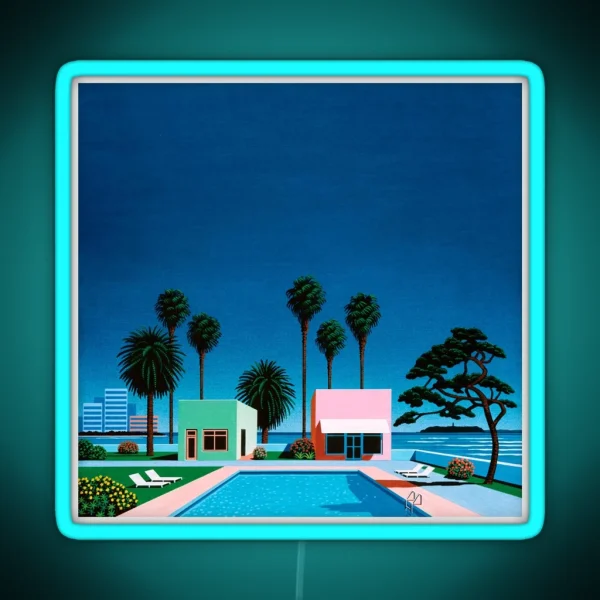 Hiroshi Nagai Vaporwave RGB Neon Sign