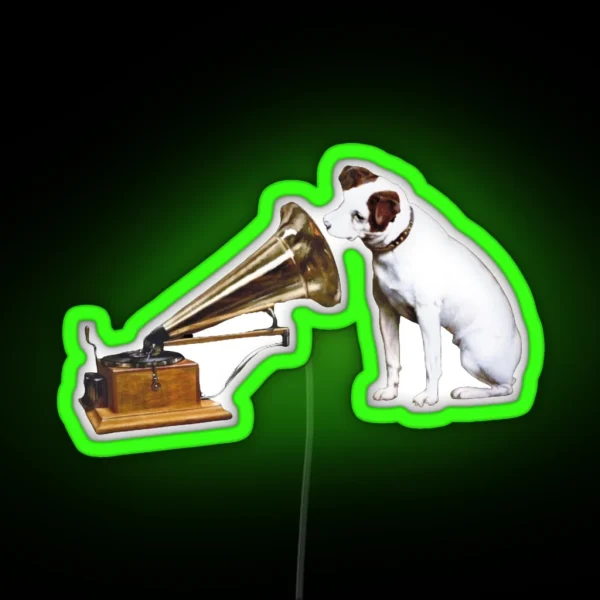 His Master S Voice RGB Neon Sign