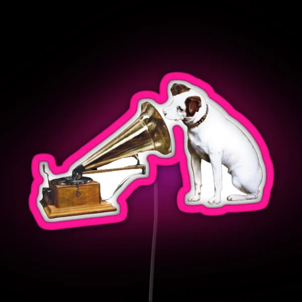 His Master S Voice RGB Neon Sign
