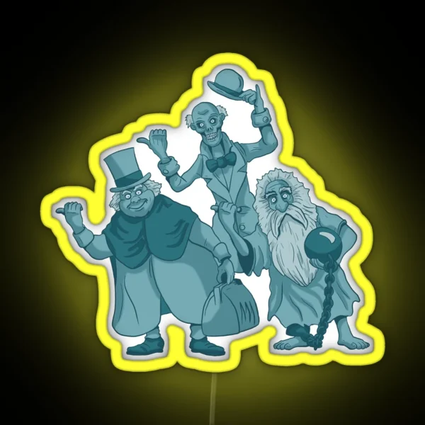 Hitchhiking Ghosts RGB Neon Sign