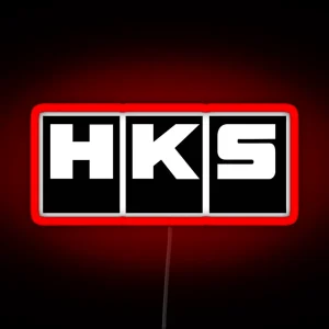 HKS Car Tuning Black RGB Neon Sign