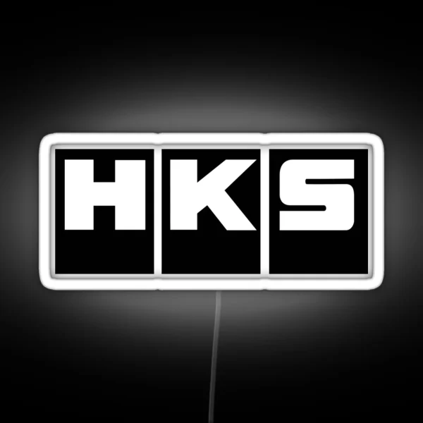 HKS Car Tuning Black RGB Neon Sign