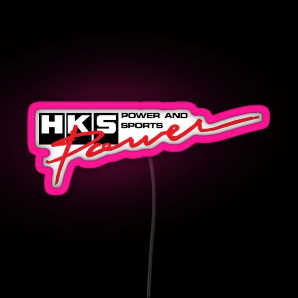 HKS POWER RGB Neon Sign