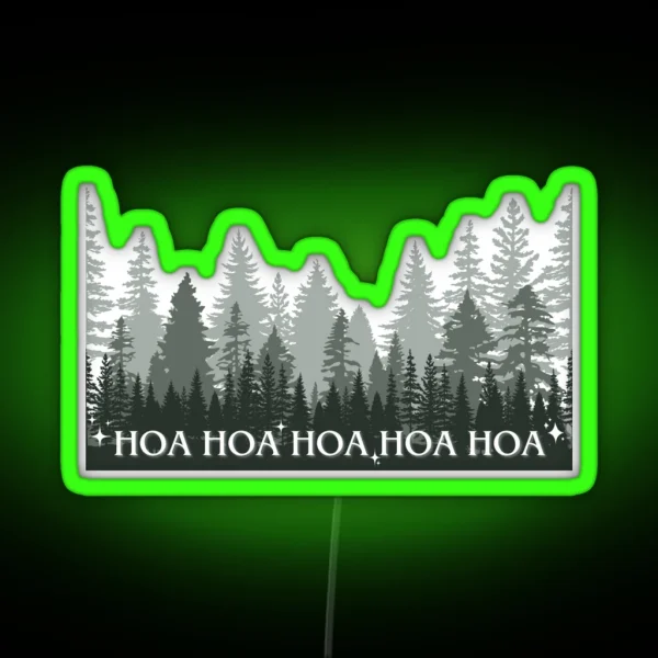 Hoa Hoa Hoa RGB Neon Sign