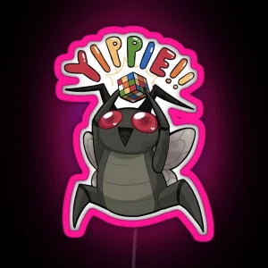 Hoarding Loot Bug Yippie Lethal Company Meme Humor RGB Neon Sign