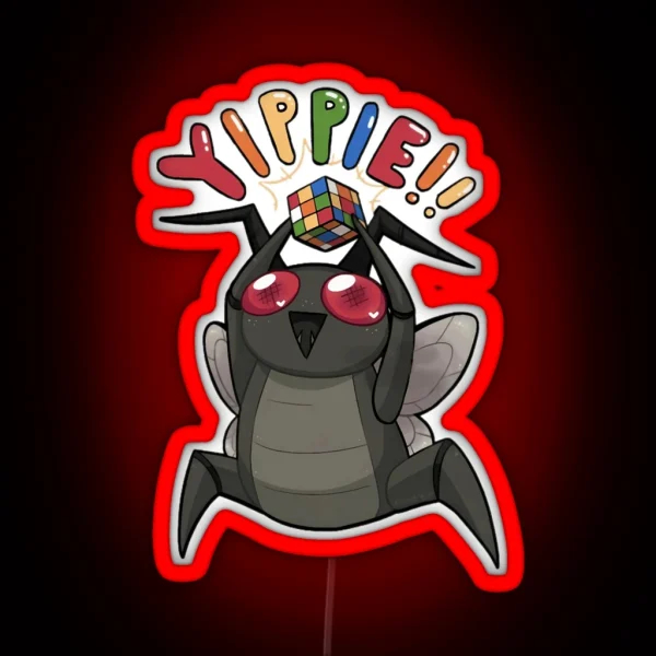 Hoarding Loot Bug Yippie Lethal Company Meme RGB Neon Sign