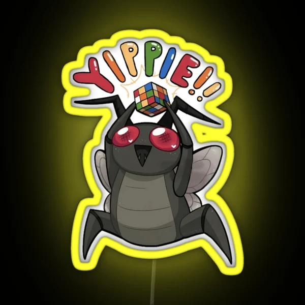 Hoarding Loot Bug Yippie Lethal Company Meme RGB Neon Sign