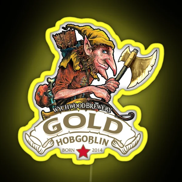 Hobgoblin Gold RGB Neon Sign