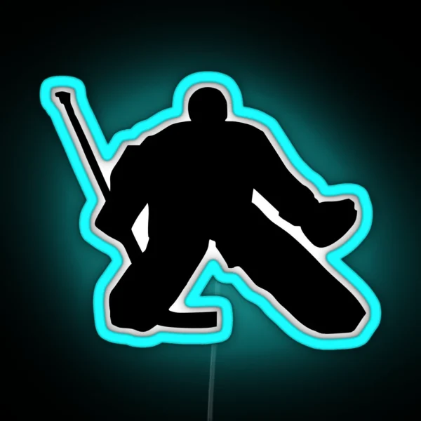 Hockey Goalie RGB Neon Sign