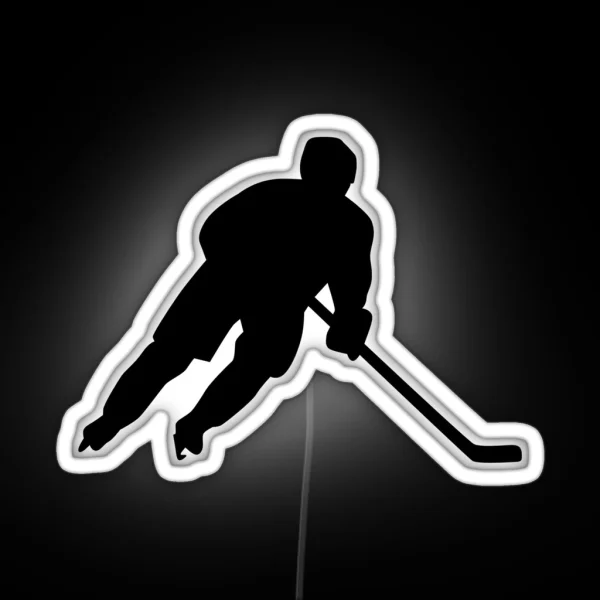 Hockey Player RGB Neon Sign