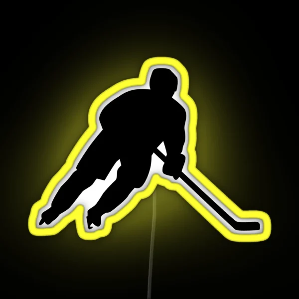 Hockey Player RGB Neon Sign