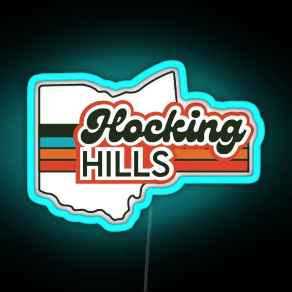 Hocking Hills Ohio RGB Neon Sign