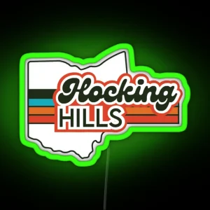 Hocking Hills Ohio RGB Neon Sign