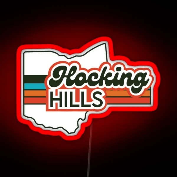 Hocking Hills Ohio RGB Neon Sign