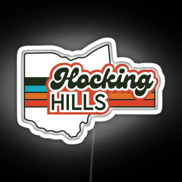 Hocking Hills Ohio RGB Neon Sign