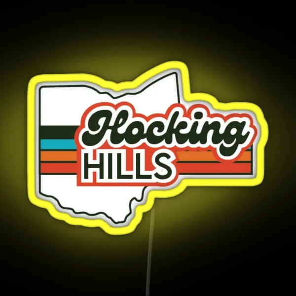 Hocking Hills Ohio RGB Neon Sign