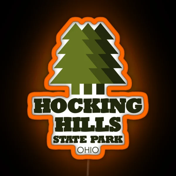 Hocking Hills State Park Ohio RGB Neon Sign