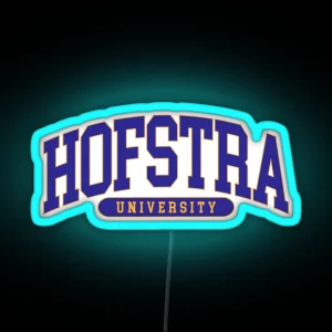 Hofstra College Font Curved RGB Neon Sign