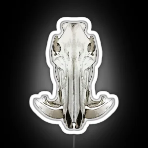 Hog Skull RGB Neon Sign