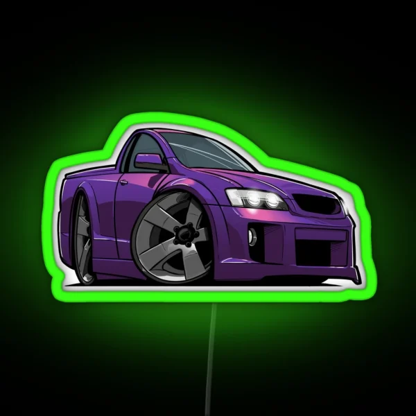 Holden VE SS Ute Morpheus Purple RGB Neon Sign