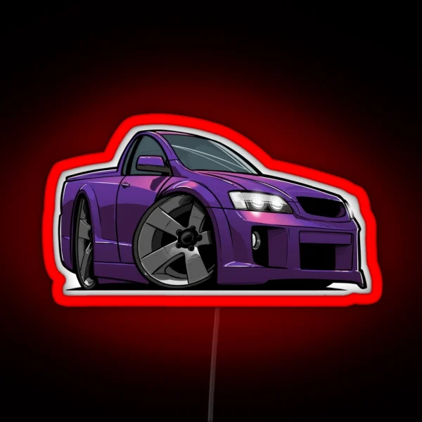 Holden VE SS Ute Morpheus Purple RGB Neon Sign