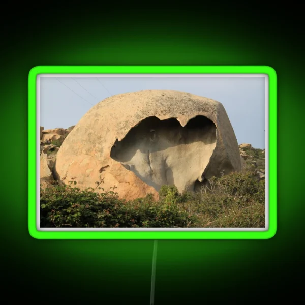 Hollow Eroded Rock Cap Corse RGB Neon Sign
