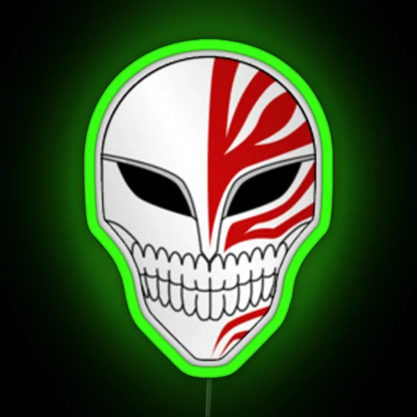 Hollow Mask RGB Neon Sign