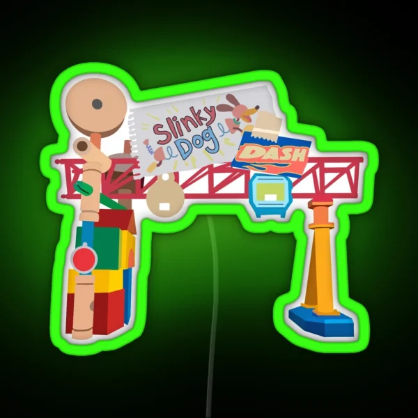 Hollywood Studios Slinky Dog Dash RGB Neon Sign