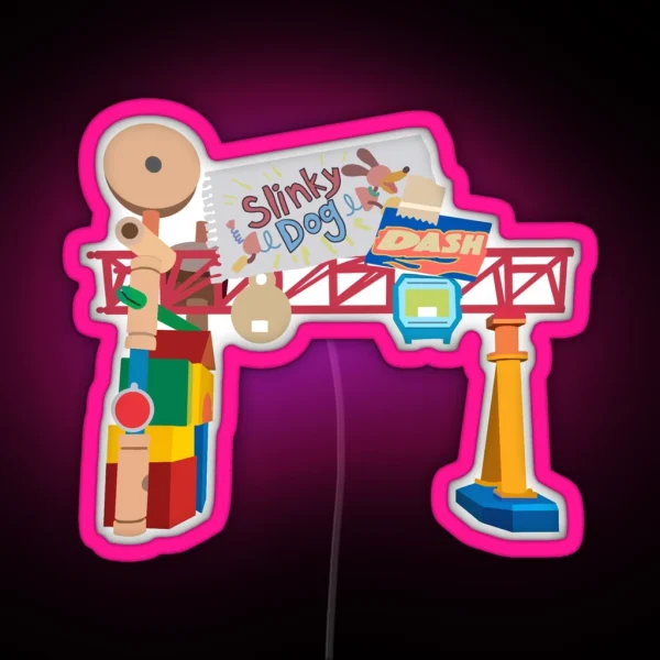 Hollywood Studios Slinky Dog Dash RGB Neon Sign
