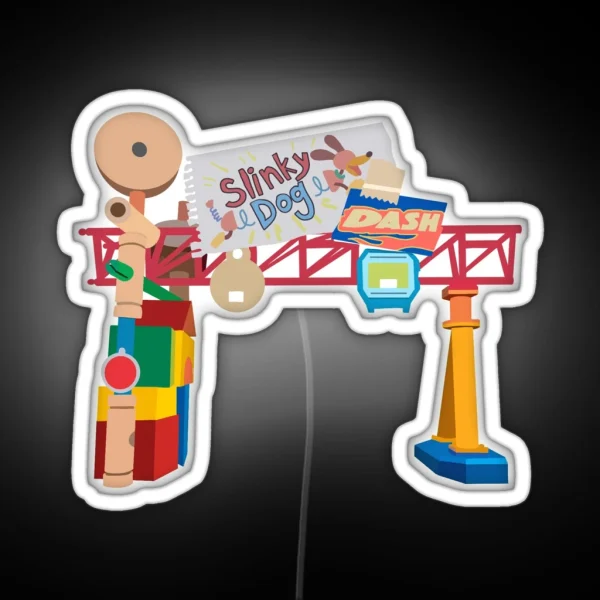 Hollywood Studios Slinky Dog Dash RGB Neon Sign