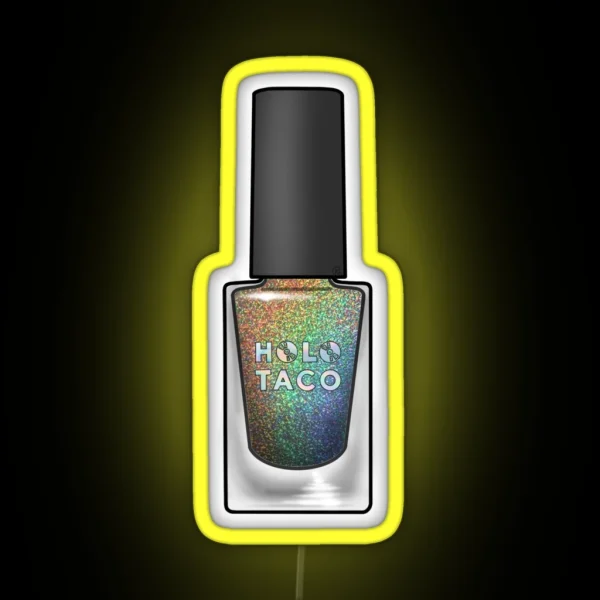 Holo Taco Nail Polish RGB Neon Sign