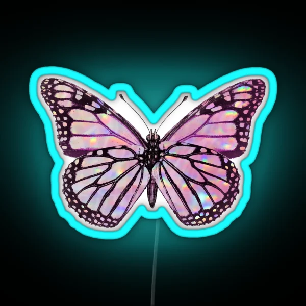 Holographic Butterfly RGB Neon Sign
