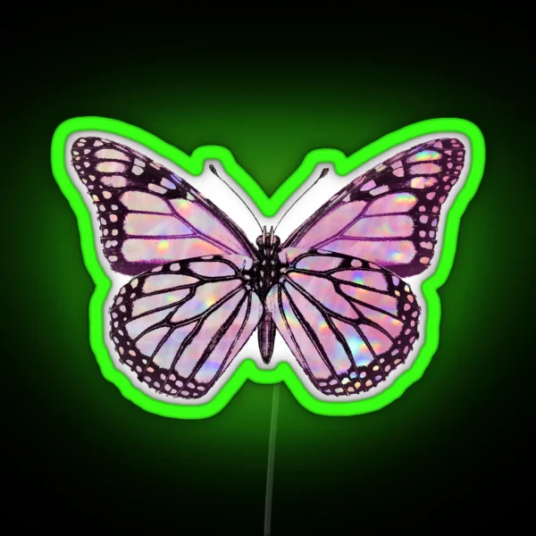 Holographic Butterfly RGB Neon Sign