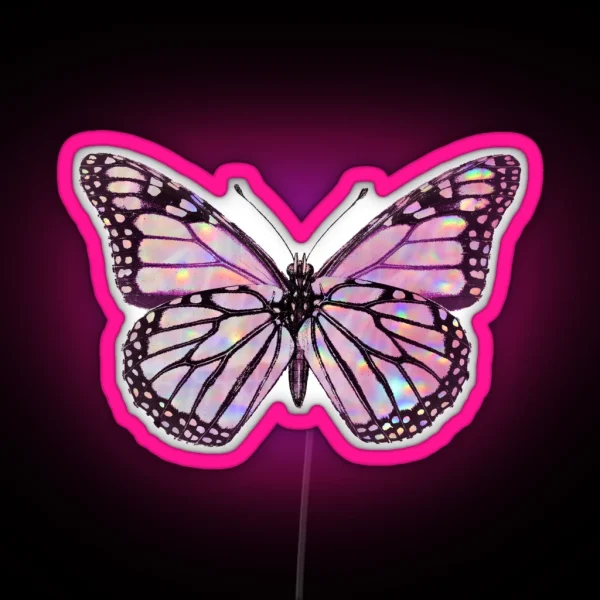 Holographic Butterfly RGB Neon Sign