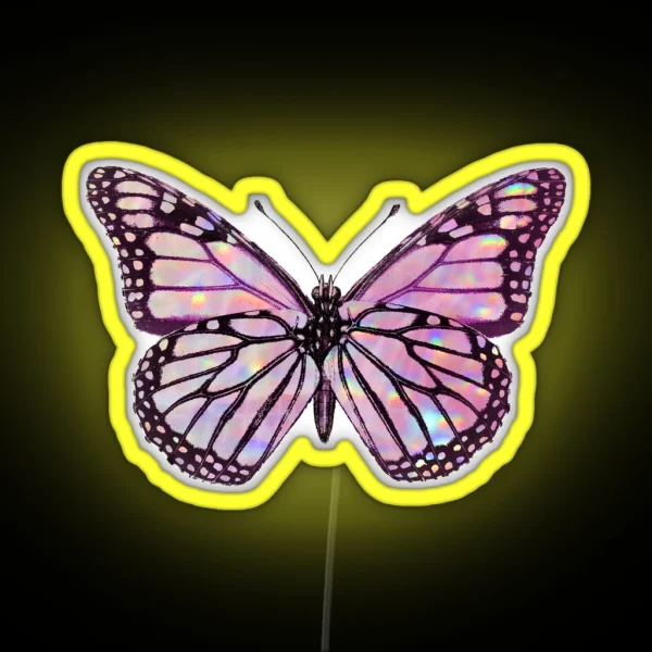 Holographic Butterfly RGB Neon Sign