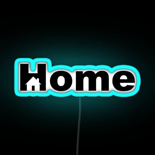 Home Logo RGB Neon Sign