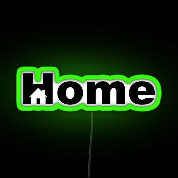 Home Logo RGB Neon Sign
