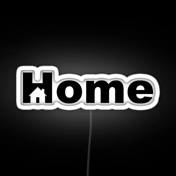 Home Logo RGB Neon Sign