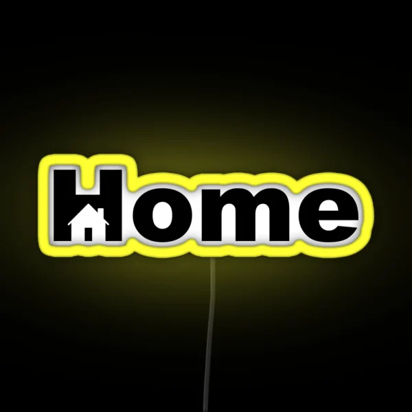 Home Logo RGB Neon Sign