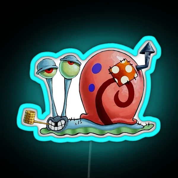 Homeless Gary The Snail RGB Neon Sign
