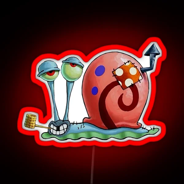 Homeless Gary The Snail RGB Neon Sign