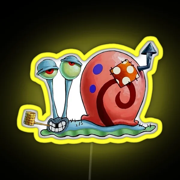 Homeless Gary The Snail RGB Neon Sign