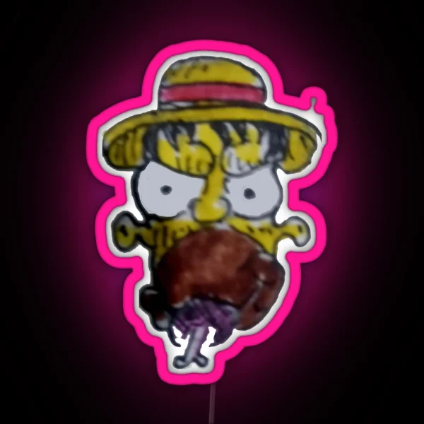 Homer Uchiha RGB Neon Sign