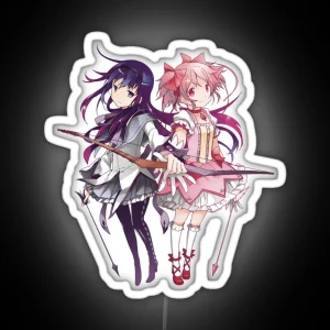 Homura And Madoka RGB Neon Sign