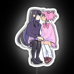 Homura X Madoka RGB Neon Sign