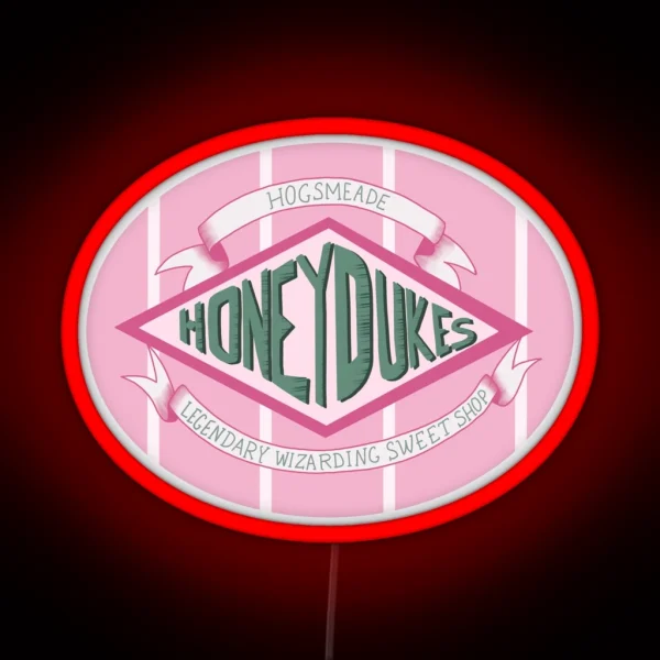 Honey Dukes Sweet Shop Logo RGB Neon Sign